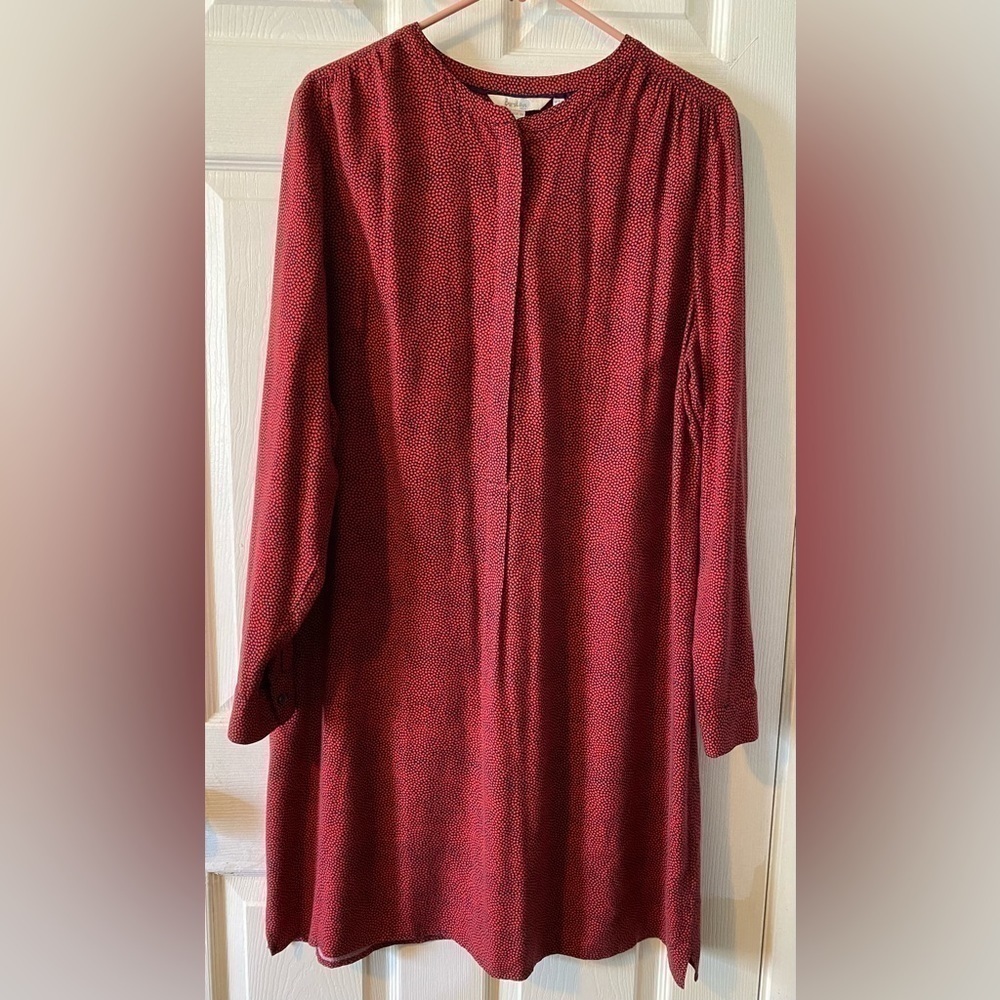 BODEN Button Down Long Sleeve‎ Shirt Dress Size 12R